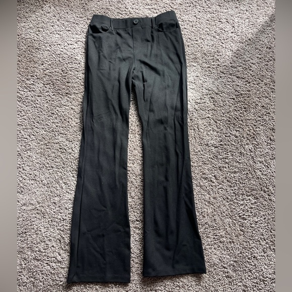 Elle Black Flare Women's Pants - Picture 1 of 4